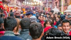 People gather at Pashupatinath Temple for Shiva festival in Kathmandu in February 2015