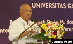 Menteri PUPR Basuki Hadimuljono menjamin ibukota ramah lingkungan dan bebas banjir. (Foto: Humas UGM)