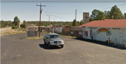 Trading post and convenience store in Vanderwegen, N.M., on the Navajo Nation.