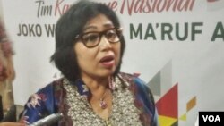 Juru bicara TKN, Irma Suryani Chaniago (foto: VOA/A. Bhagaskoro).