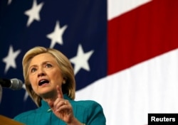 U.S. Democratic presidential candidate Hillary Clinton speaks at a campaign event in Des Moines, Iowa, United States, June 14, 2015.
