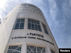 FILE: A view of the Pasteur Institute building in Dakar, Senegal March 2, 2020.