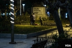 Alongside its role as meeting point for refugees and migrants Victoria Square has also become a well-known place where some young men and boys prostitute themselves. (Photo: J. Owens for VOA)