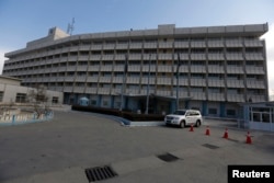 FILE - A photo shows a general view of the Intercontinental Hotel in Kabul, Afghanistan, Jan. 25, 2016.