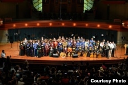 Final day of the Mariachi workshop at the University of North Texas. (Osseily Hanna)
