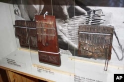 Part of an exhibition to pay tribute to Hugh Tracey and African music contains glass cases filled with ancient instruments he collected (Photo: Darren Taylor)