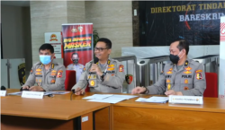 Kepala Divisi Humas Polri Irjen Argo Yuwono saat menggelar konferensi pers di Jakarta, Jumat, 9 Oktober 2020. (Foto: screenshot)