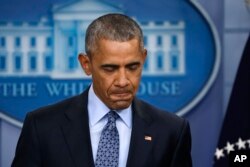 President Barack Obama speaks during his final news conference at the White House, Jan. 18, 2017.