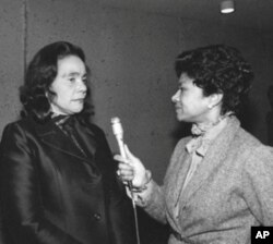 Belva Davis interviews Coretta Scott King.
