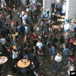 Attendees at the 2010 SXSW conference hall