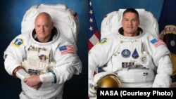 Astronauts Scott Kelly, left, and Kjell Lindgren.