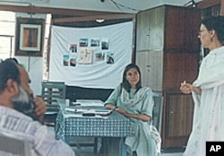 Annie Leonard's interest in trash has taken her all over the globe. Here she is in Southeast Asia.