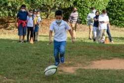 Immigrant children play together during an after-school program in North Carolina led by ourBridge, a Charlotte-based nonprofit which provides family-related assistance to immigrant families in the area. (Photo courtesy of ourBRIDGE)