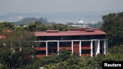 A view of Capella Hotel on Sentosa Island in Singapore, June 4, 2018.