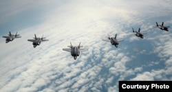 美國空軍2017年5月2日實施F-35戰機集體訓練（美國空軍照片)