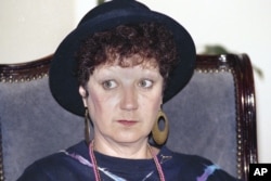 FILE - Norma McCorvey, the "Jane Roe" of the Supreme Court’s Roe v. Wade decision, in 1990.