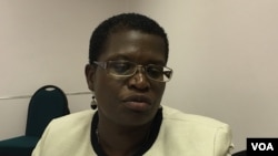 Zimbabwe’s national HIV prevention coordinator, Gertrude Ncube, says the self-testing kits are convenient and discreet. Only 34 percent of men in Zimbabwe know their HIV status, compared to 56 percent for women, Harare, Zimbabwe, February, 2016 (S. Mhofu/VOA).