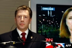 Former U.S. permanent representative to NATO Kurt Volker is shown in Brussels, Nov. 5, 2008.