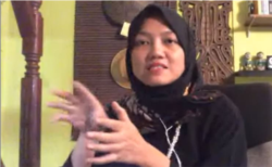 Peneliti dari Pusat Studi Keamanan Nasional Universitas Bhayangkara Indah Pangestu Amaritasari. (Foto: Sasmito Madrim/VOA)