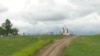The memorial to the victims at the site of the 1890 Wounded Knee Massacre on the Pine Ridge Reservation in South Dakota. 