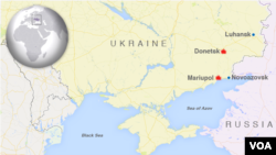 Mariupol and Donetsk, Ukraine