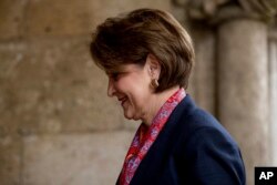 Lockheed Martin CEO Marillyn Hewson arrives at Mar-a-Lago, in Palm Beach, Florida, Dec. 21, 2016.