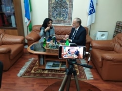 OSCE Ambassador to Uzbekstan John MacGregor talks to VOA's Navbahor Imamova in Tashkent, December 27, 2019