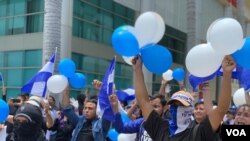 La presidenta del Centro Nicaragüense de Derechos Humanos, Vilma Núñez de Escorcia, aseguró que la negación del permiso para marchar es una violación a los derechos ciudadanos. Foto: Daliana Ocaña - VOA.