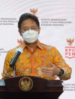 Ketua Satgas PEN Budi Gunadi Sadikin dalam telekonferensi pers di Istana Kepresidenan Jakarta, Rabu (4/11) mengatakan sektor swasta dapat bantu pulihkan ekonomi nasional (biro Setpres)