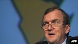 Mark Bristow lors d'une convention au Cap, en Afrique du Sud, le 4 février 2014.