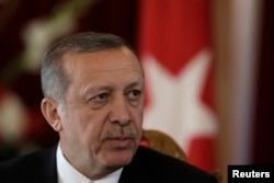 FILE - Turkish President Recep Tayyip Erdogan is said to be cracking down on news media critical of his government.