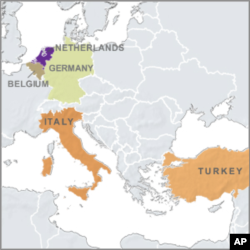 Location of US short-range nuclear missile in Europe