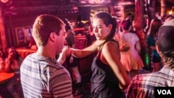 College students dance at the Museum Club in Flagstaff, Arizona