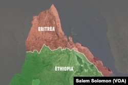 A map of Eritrea and Ethiopia depicts the border between the countries based on an international ruling in 2002. Both countries agreed to accept the terms in full, but Ethiopia prevented demarcation of the border, resulting in 16 years of unresolved tension between the countries. In June 2018, the Ethiopian government said it would agree to implementing the terms of the 2002 ruling in full.