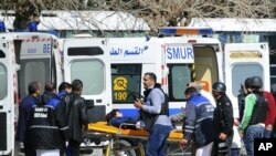 Une victime de l'attaque de Bardo à Tunis, le 18 mars 2015.