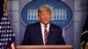 President Donald Trump speaks in the Brady Briefing Room at the White House in Washington, Nov. 5, 2020.