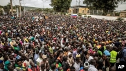 Malians supporting the recent overthrow of President Ibrahim Boubacar Keita gather to celebrate in the capital, Bamako, Aug. 21, 2020.