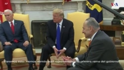 El presidente Donald Trump discutió con líderes demócratas sobre el muro
