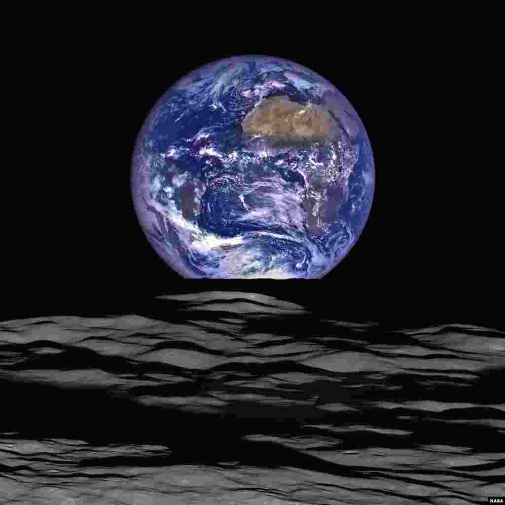 This NASA image released Dec. 18, 2015 shows what NASA&#39;s Lunar Reconnaissance Orbiter (LRO) recently captured in a view of Earth from the spacecraft&#39;s vantage point in orbit around the moon.