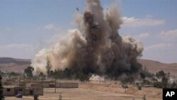 Salah satu pertempuran di kota Palmyra, provinsi Homs, Suriah (Foto: dok).