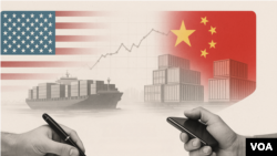 美中贸易会谈示意图。