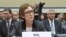 GSA Administrator Martha Johnson testified before Congress about lavish government spending at a regional conference in Las Vegas. She and two top aides resigned.(AP)