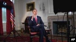 President Obama records his Weekly Address for 24 Apr 2010