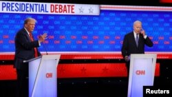 Trump i Biden tokom prve predsjedničke debate.