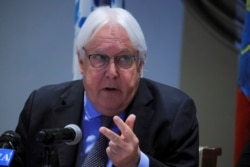 The United Nations' new Under-Secretary-General for Humanitarian Affairs Martin Griffiths addresses a news conference on the humanitarian crisis in Tigray after visiting the region, in Addis Ababa, Ethiopia, Aug. 3, 2021.