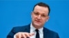 German Health Minister Jens Spahn speaks during a press conference in Berlin on the Covid-19 pandemic, Dec. 15, 2020.
