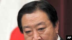 Japanese Prime Minister Yoshihiko Noda speaks during press conference in Tokyo, January 13, 2012