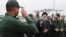 Iranian President Ebrahim Raisi (C-R) visiting the Iranian revolutionary guards corps (IRGC) navy base in Bandar Abbas on February 2, 2024.
A handout picture made available by the Iranian presidential office on February 2, 2024. (Iranian presidential office/via AFP)