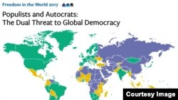 Freedom House merilis laporan terbaru hari Selasa (31/1).