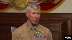 Marine Corps Commandant Gen. Eric Smith (Hakim Shammo/VOA)